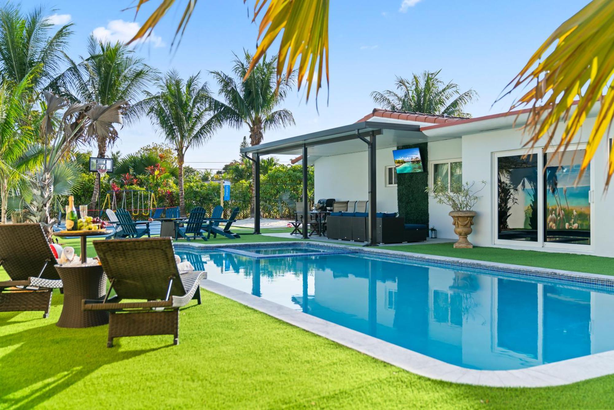 Majestic Lion Villa 11Bd Heated Pool Spa Games Bbq Miami Eksteriør billede